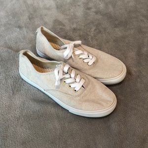 Shimmery flat sneakers